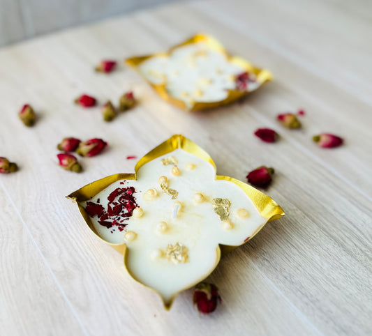 4" Four Petal Decorative Urli