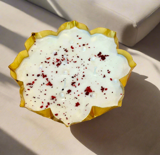 5.5" Lotus Flower Decorative Urli