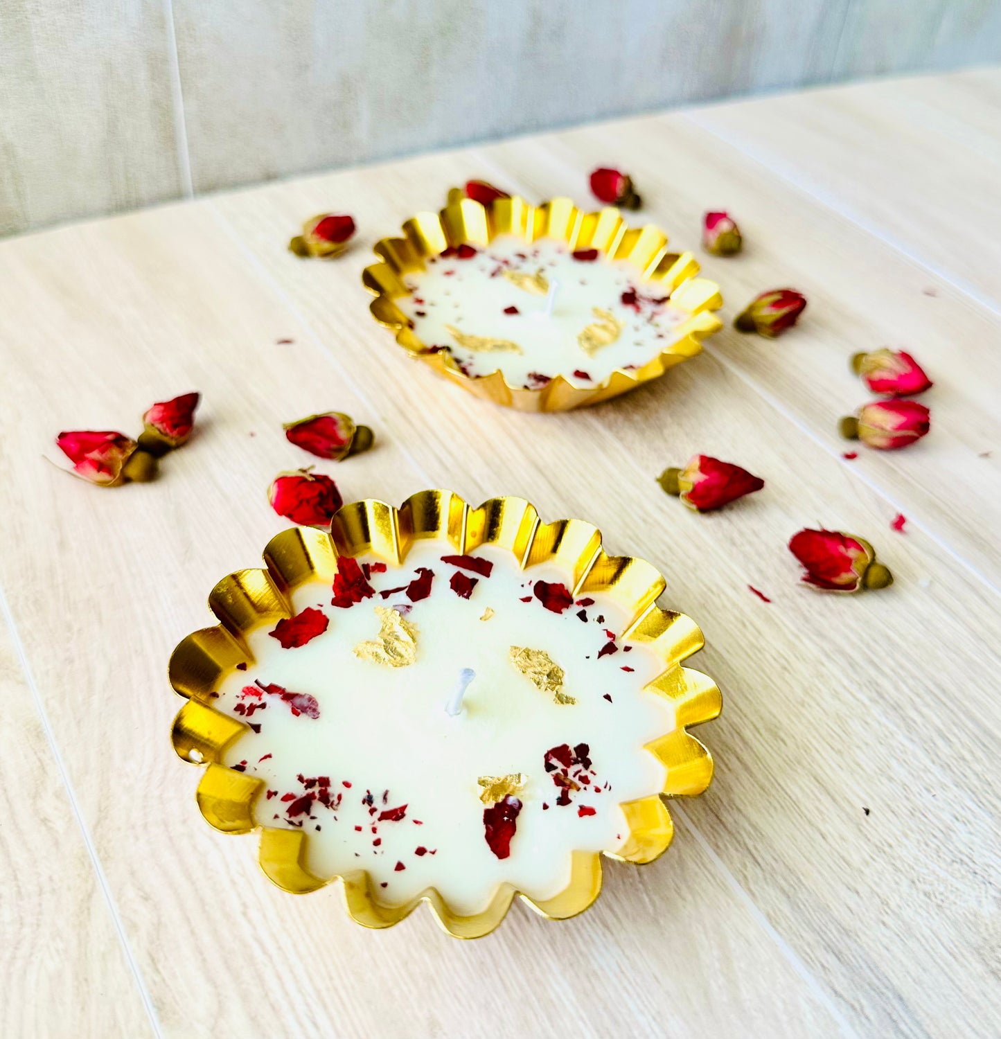 Set of 2 - 3" Tart Design Decorative Urlis