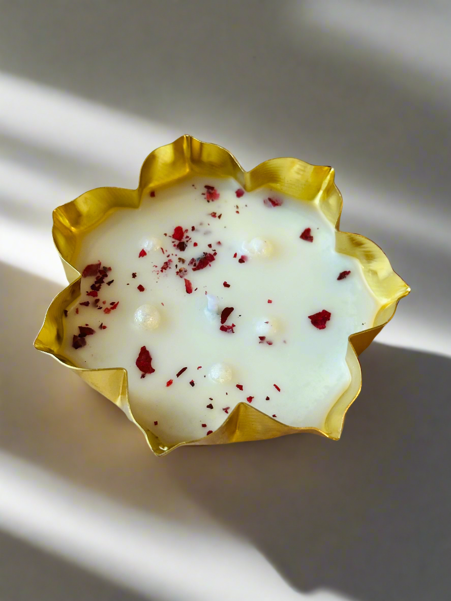 Set of 2 - 3.5" Lotus Flower Decorative Urlis